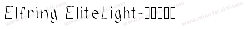 Elfring EliteLight字体转换